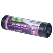 Vrečke DONAU EXPERT, CLASSIC LDPE, 60 l, 10 kosov, črne