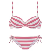 VENICE BEACH Bikini  roza / bela