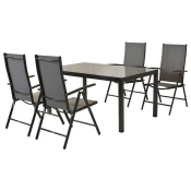 Gardenson Vrtni Set Amalfi, 5-Delni, Siva