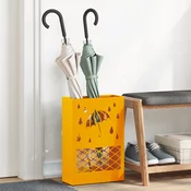 Stalak za kišobrane Žuta boja senfa 28 x 12 x 41 cm Celik