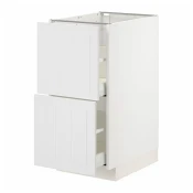 METOD / MAXIMERA Pod.element, 2fronta/2vis.fioke, bela/Stensund bela, 40x60 cm