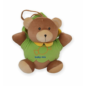Baby Mix Medvedek zeleni plišasta igrača z igralnim strojem