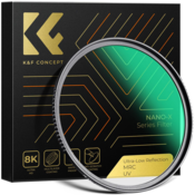 K&F 55MM,NANO-X series ultra-low reflection UV filter,Ultra clear lenses, waterproof, anti-scratch