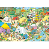 Puzzle Jumbo od 1000 dijelova - Kampiranje u planini