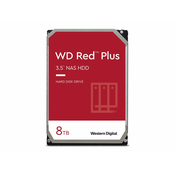 WD Red Plus 8TB SATA 6Gb/s HDD Desktop, WD80EFPX