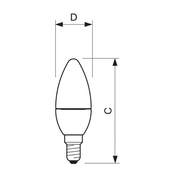 Philips LED žarulja LED Candle E14 3W 25W Warm White 250 lm Clear