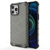 Honeycomb ovitek z TPU odbijačem za iPhone 13 Pro Max - črn