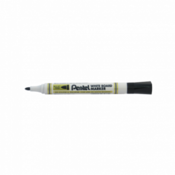 Marker za belo tablo, 2 mm, stožčasta konica, PENTEL, črn