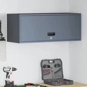 Ormar za zid u garaži Antracit 90 x 33 x 35 cm Celik s prahom
