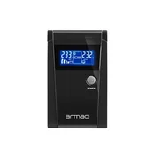 UPS Armac 650VA, 390W, 2X 230V Schuko OUT, RJ11/RJ45 IN/OUT, USB, LCD, Metal Case (O/650F/LCD)