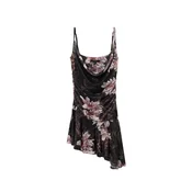 AllSaints Poletna obleka BEA barva blata/temno siva/mauve/črna