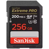 SanDisk Extreme PRO SDXC 256GB 200MB/s V30 UHS-I kartica