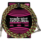 Ernie Ball Braided Good Vibrations 3 m Ravni - Kotni Instrumentalni kabel