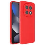 AVIZAR Mehak silikonski ovitek za Redmi Note 15 z ojačanim blokom kamere, Rdeča, (5000273947)