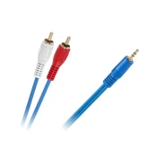 CABLETECH Kabel JACK 3,5-2 x RCA MODER,4MM 1,8M