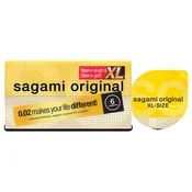 Sagami Original 0,02 XL - kondom - 61mm (6 kosov)