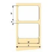OEM samolepilne etikete 50mm x 25mm, termoetikete, cena za 2000 kosov