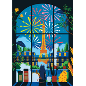 Hachette - Puzzle Pod pariškim nebom - 500 kosov
