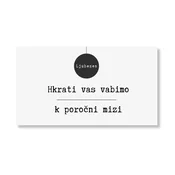 Personal Kartica kot povabilo za mizo - Minimalism Ljubezen Izberite količino: 31 kos - 60 kos