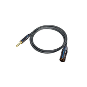 Canare L-2T2S mikrofon 6.0mm, XLR (M) / JACK TRS 6.3mm 0.3m, BLK