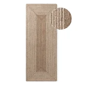 Obojestranski/ročno tkan tekač iz jute v svetli naravni barvi/v temni naravni barvi 80x300 cm Juno – Hanse Home