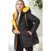 Z9660 DEWBERRY WOMENS COAT-BLACK