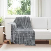 Vidaxl Obloge 6 pcs Temno siva 150 x 130 cm Flis