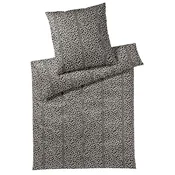 Joop! POSTELJNINA Leo Stripes 140/200 cm mako saten siva