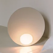 Vibia LED namizna svetilka Musa 7400, bež, O 26 cm, stoječa - Dnevna soba/jedilnica - Sodobni - Kovina