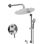 ICONIC Set za skrito prhanje s pipo, 2 vtiča, krom - Chrome - Sapho - ICONIC - 72 - Medeninasti - Vzvod - Krožni - Vrtljivo - 14