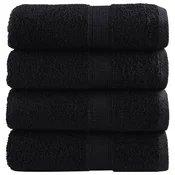 Premium rucnici za pranje SOLUND 4 kom. crni 30x30 cm 600 g/m2