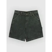 Element Big Carpenter Denim Kratke hlace crne green tint