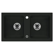 Deante ZQZ 2203 Granitna sudopera Zorba 78/BL/2, Crna