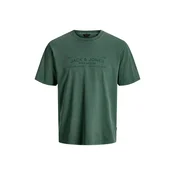 JACK & JONES Majica Bluaiden temno zelena