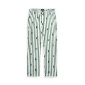 Polo Ralph Lauren Spodnji del pižame mornarska/kapučino/zelena/bela