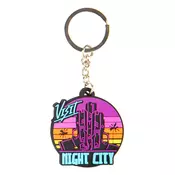 Privezak Cyberpunk 2077 Visit Night City PVC Multicolor