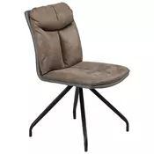 Hom`in STOL, kovina, tekstil rjava, siva