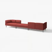 LILLEHEM 6-seda modularna zofa, Gunnared/rjavo rdeča kovina