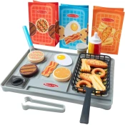 Set za igru Melissa & Doug Color Reveal Water Wow - Flip and Fry Grill, 27 dijelova