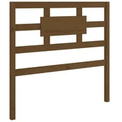 Vidaxl Posteljno vzglavje medeno rjavo 80,5x4x100 cm trdna borovina