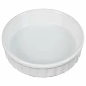 shumee KERAMIČNA TORTA za Creme brulée, bela, 12,5 x 3,4 cm