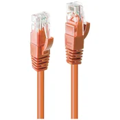 LINDY LINDY 48115 RJ45 omrežni kabel\, Patch kabel cat 6 U/UTP 30.00 m oranžna 1 kos, (20419871)
