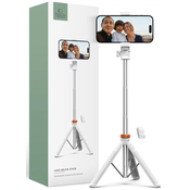 TECH-PROTECT L03S BLUETOOTH SELFIE STICK TRIPOD WHITE (5906203691180)