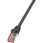 LogiLink RJ45 mrežni kabel CAT 6 S/FTP[1x RJ45 utikač - 1x RJ45 utikač] 5 m crni nezapaljivi, zašt