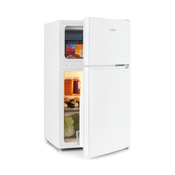 Klarstein Big Daddy Cool, hladilnik z zamrzovalnikom, 61/26 litrov, 40 dB, F, bela (DSM2-BigDaddy-WH-E)