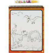 Carobna vodena slika/olovka dinosauri, 4 lista