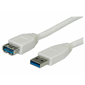 Kabel USB tip A-MUSB tip A-Ž 1.8m USB3.0 produžni - ROLINE- bijeli