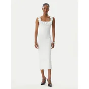 MICHAEL Michael Kors Vsakodnevna obleka MS683CG33D Bela Slim Fit