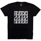The Beatles Hard Days Night Faces Mono Black XL Majica