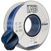 Professional Lab Silk PLA Dvojna Barva črna modra filament 1.75mm - Professional Lab Sijajni Filament za 3D Tisk (1kg Kolut)